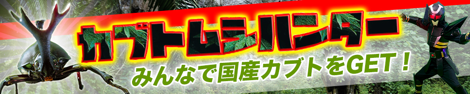 カブトムシハンター
みんなで国産カブトをGET!