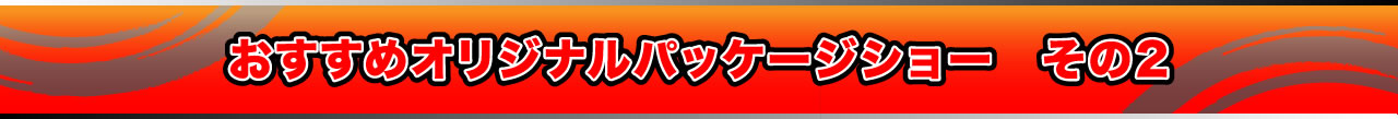 おすすめオリジナルパッケージショー　その2